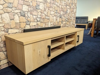 Tv-meubel Van der Drift, Blank eiken