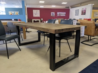 Eetkamertafel Nijwie, Railwood, Bruin