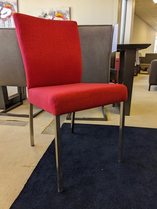 6x Eetkamerstoel XL Company, Rose, Rood