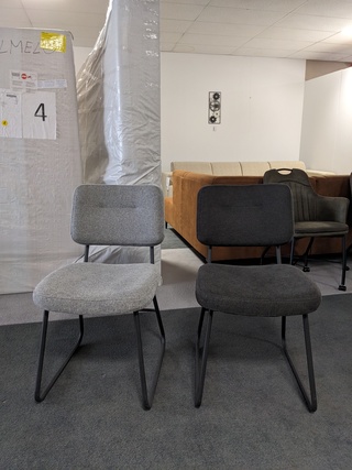 4x  Eetkamerstoel Koopmans Meubelen, Henri – 393, Antraciet – grey