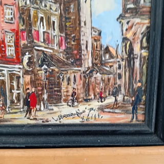 Olieverf delft gesigneerd