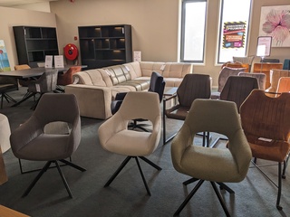 6x  eetkamerstoel Lechair, Veerle - Vita, Pesto - grey - beige