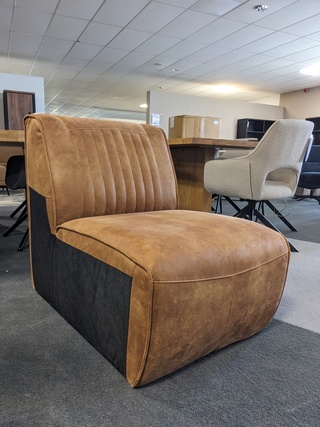 Tussenelement bank Maxfurn, Puzzle, Cognac