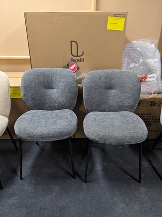 6x Eetkamerstoel Livalli, Jorrel – Joris, Antraciet