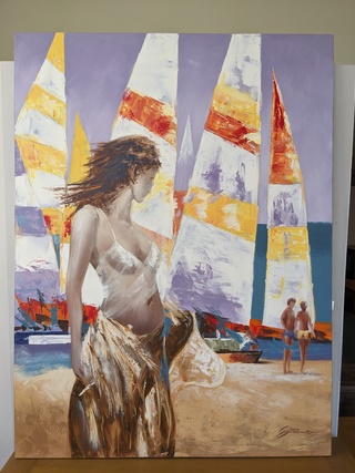 Schilderij Beach