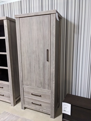 Vitrinekast Spar Meble, Carrera, Pole Pine (grijs)