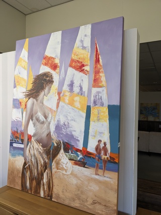 Schilderij Beach