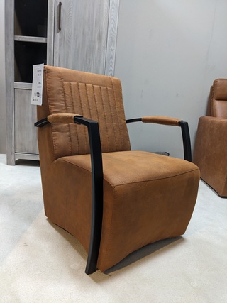 Fauteuil Polmex, Boss, Cognac