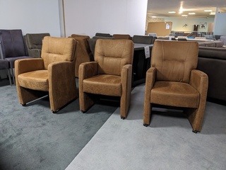 6x  Eetkamerstoel JS, Chello, Cognac