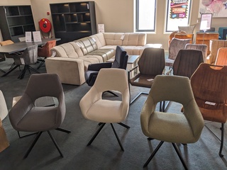 6x  eetkamerstoel Lechair, Veerle - Vita, Pesto - grey - beige