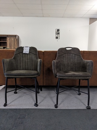 2x Eetkamerstoel Maxfurn, Floria - Frederik, Moss