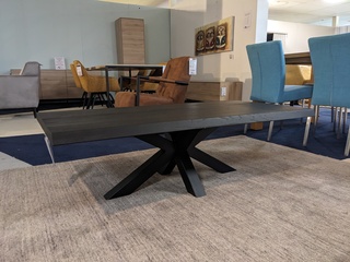 Salontafel Eleonora, Boomstamtafel, Zwart