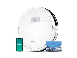 Tikom G8000 Pro Robotstofzuiger en Dweilcombo 4500Pa Zelfopladend Wit