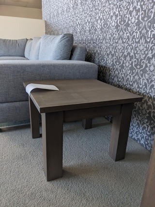 Hoektafel Licht bruin