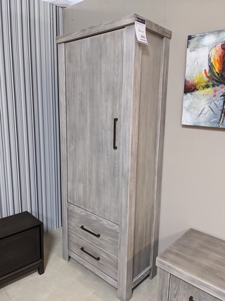 Vitrinekast Spar Meble, Carrera, Pole Pine (grijs)