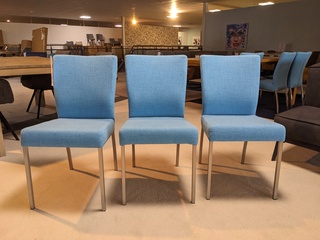 6x  Eetkamerstoel XL Company, Rose, Blauw