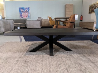 Salontafel Eleonora, Boomstamtafel, Zwart