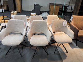6x Eetkamerstoel XL Company, Ahsoka - Alfio, Naturel