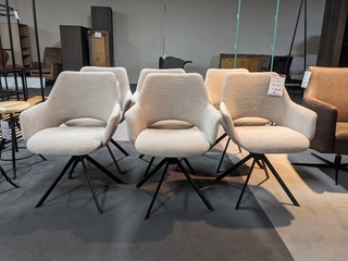 6x Eetkamerstoel XL Company, Ahsoka - Alfio, Naturel