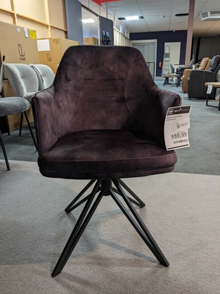 6x Eetkamerstoel RV Design, Calvin - Corsa, Antraciet
