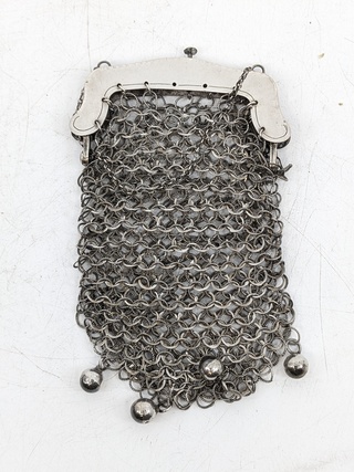 2x Zilveren beursjes  bouwjaar circa 1900