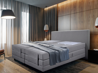 Elektrische boxspringcombinatie, M-Ray, Sense Exclusief, Grijs