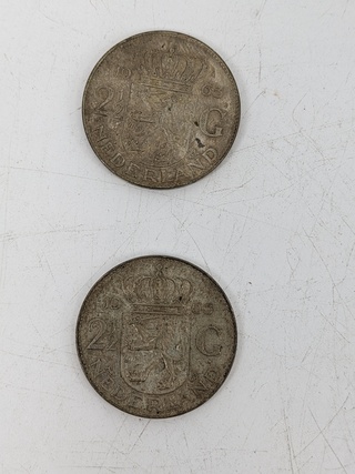 Ca. 10x Zilveren rijksdaalders Koningin Juliana