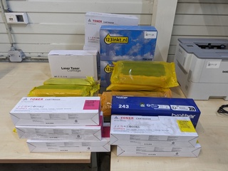 Ca 23x toner, diverse soorten, O.a. Brother
