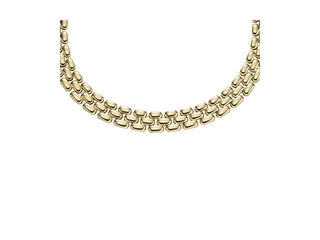 Fossil Dames Arden gouden roestvrij stalen ketting, JF04783710 Roestvr
