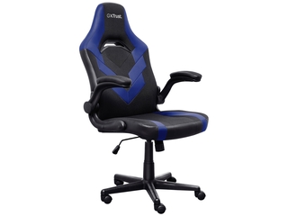 Trust GXT 703B Riye Gaming stoel Zwart/blauw