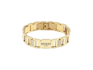 GUESS Frontiers Heren Armband Staal - Goudkleurig