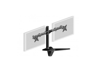 Iiyama DS1002D-B1 Monitor-tafelbeugel 2-voudig Zwart Kantelbaar
