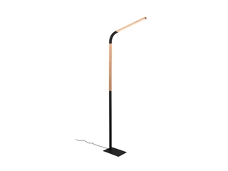 TRIO NORRIS Vloerlamp Zwart mat incl. 1x SMD 14W Dimbaar Voetschakelaa
