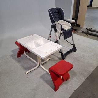 Kinderstoel en 1x peutertafel, O.a. VidaXL