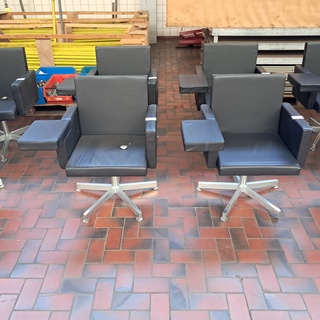 4x Design stoel, Lensvelt, zwart