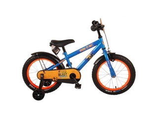 NERF Kinderfiets Jongens 16 inch Satijn Blauw Met bidonhouder