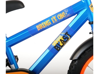 NERF Kinderfiets Jongens 16 inch Satijn Blauw Met bidonhouder
