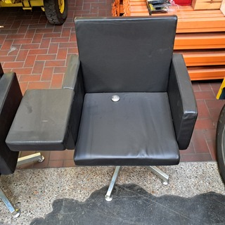 2x Design stoel, Lensvelt, zwart