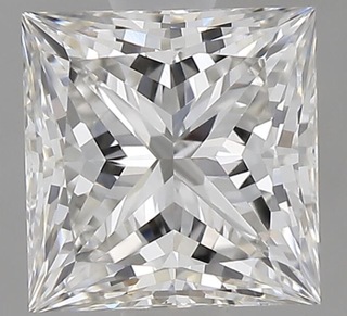 Diamant - 1.03 carat Prinses geslepen diamant (gecertificeerd) (ECO)