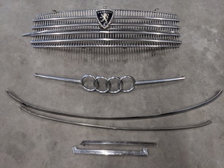 Peugeot gril met Audi logo