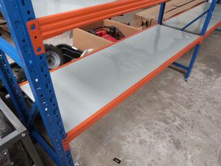 Magazijnstelling 4 m  br;0,60 cm Heda, 2 Sectie’s