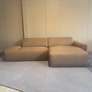 Hoekbank met lounge  Geel