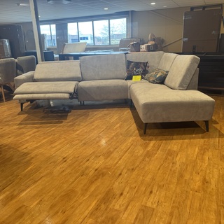 Hoekbank met open eiland wit