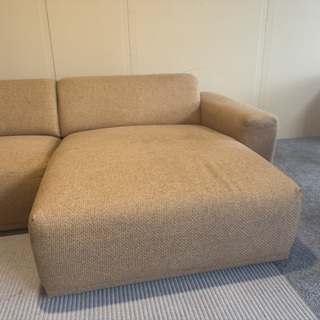 Hoekbank met lounge  Geel
