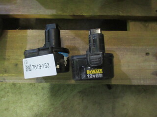 2x Accu’s Dewalt, 12 V