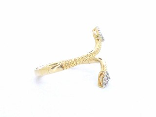 Gouden design ring met natuurlijke diamanten