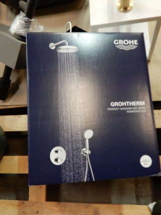 inbouw regendouche set Grohe, tempeest 210, chroom