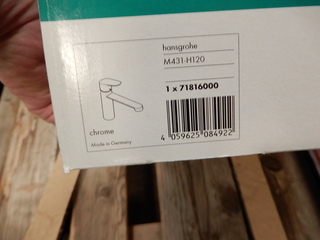 keukenmengkraan Hans Grohe, M431-H120, Chroom