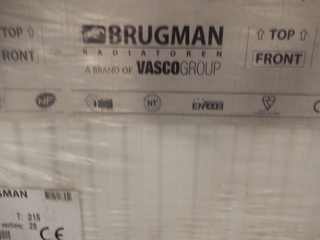 paneelradiator  Brugman , compact , wit t21 900x1120