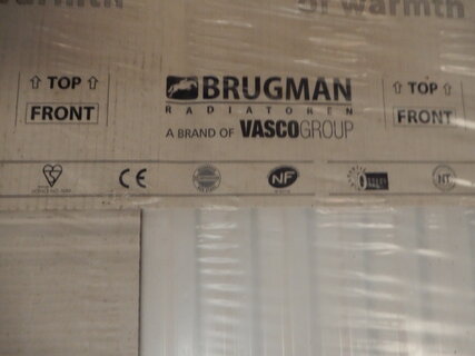 paneelradiator  Brugman , compact , wit t21 900x800